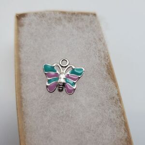 Pastel enamel butterfly necklace‎ pendant